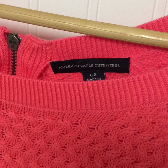 American Eagle Hot Pink Sweater - Picture 2 of 4